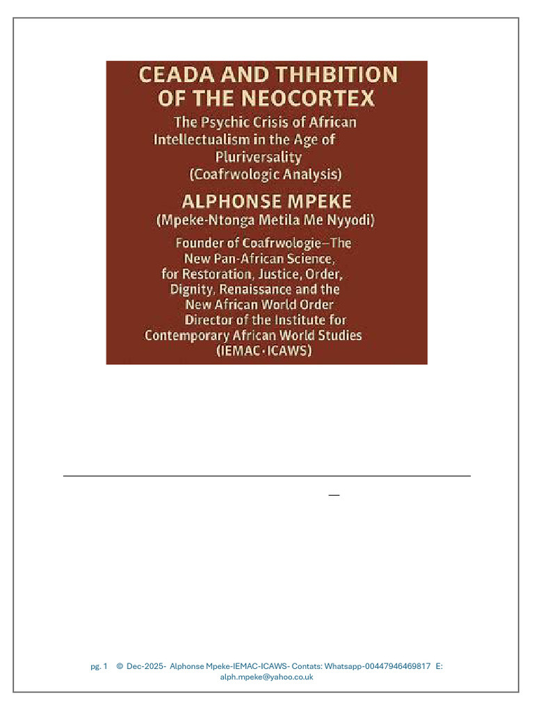 Ceada and The Inhibition of The Neocortex | PDF | Creativity | Epistemology