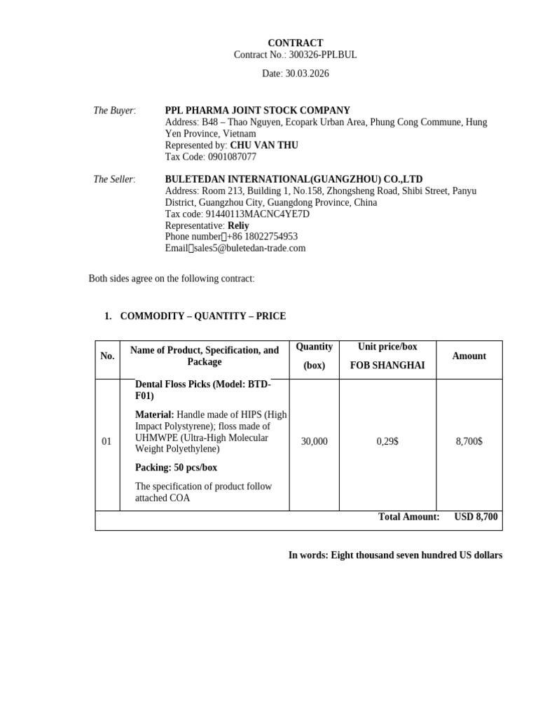 CONTRACT draft dental | PDF | Business