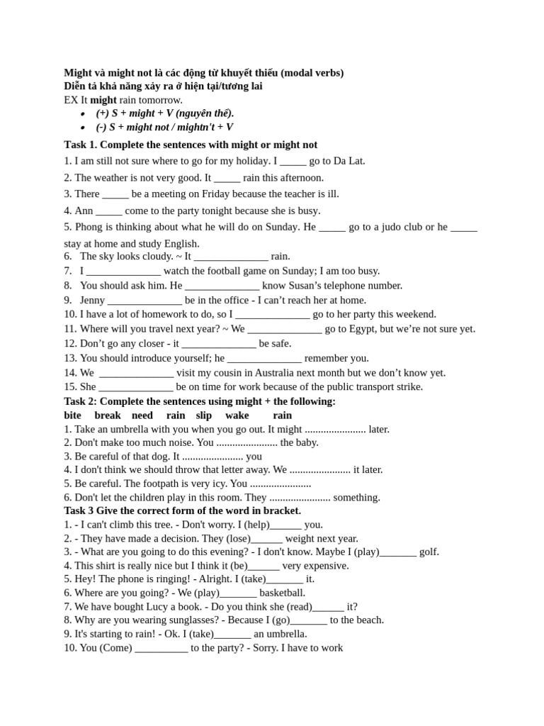 Migh Might Not | PDF