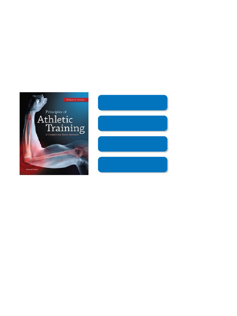 Principles of Athletic Training A Competency-Based Approach Prentice ...