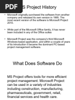 Microsoft Project Version History | PDF