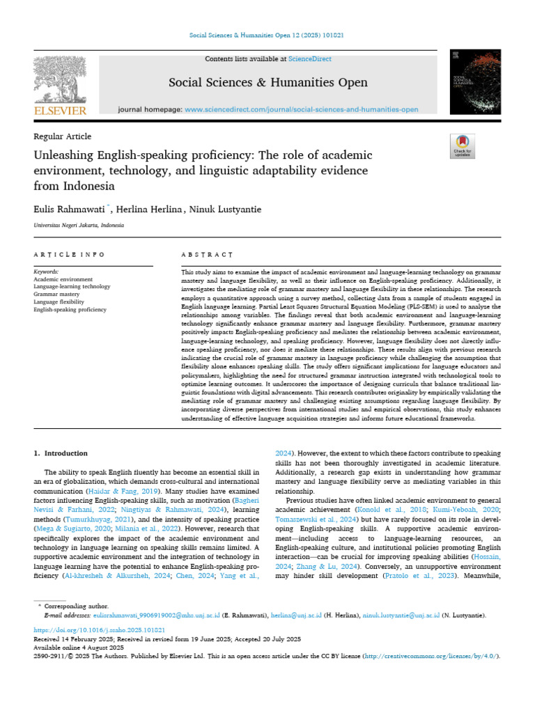 Speaking Research | PDF | Language Acquisition | Learning
