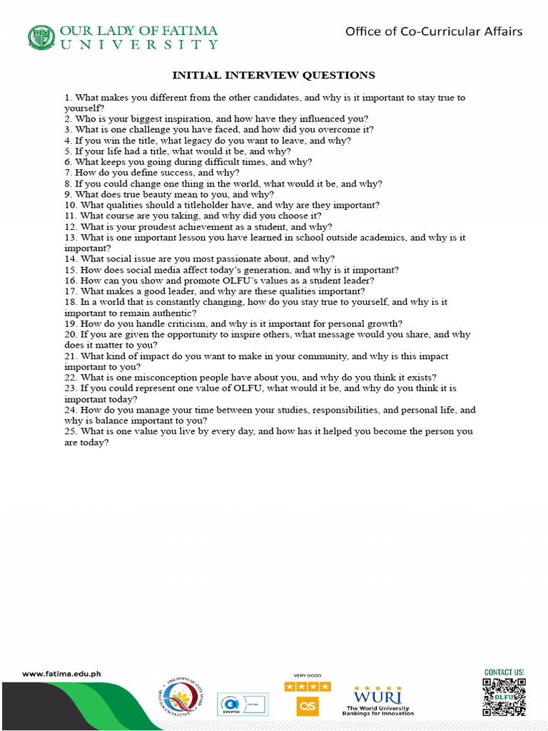 Initial Interview Questions.docx | PDF