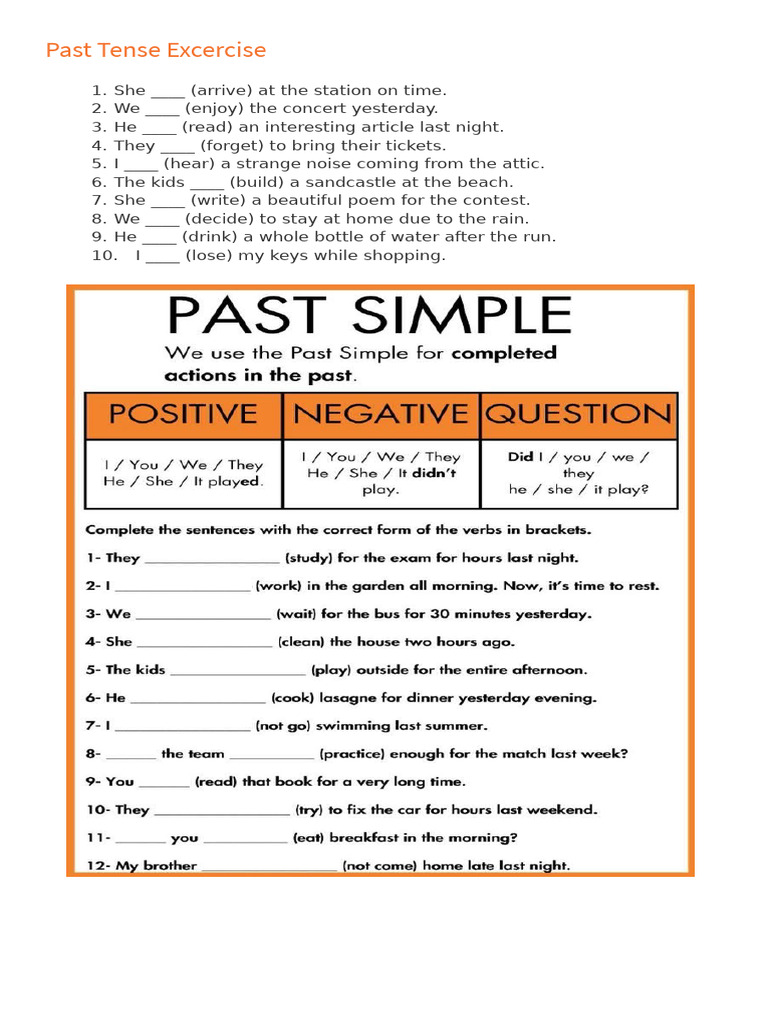 Past Simple | PDF