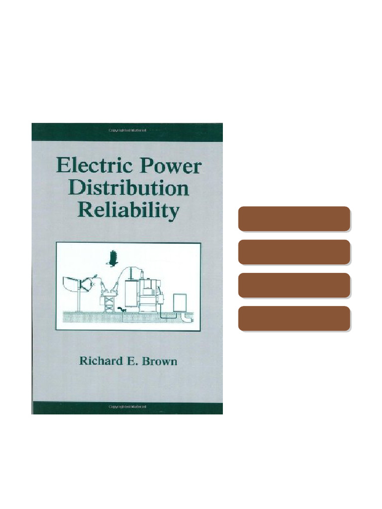 Electric Power Distribution Reliability 1st Edition Richard E