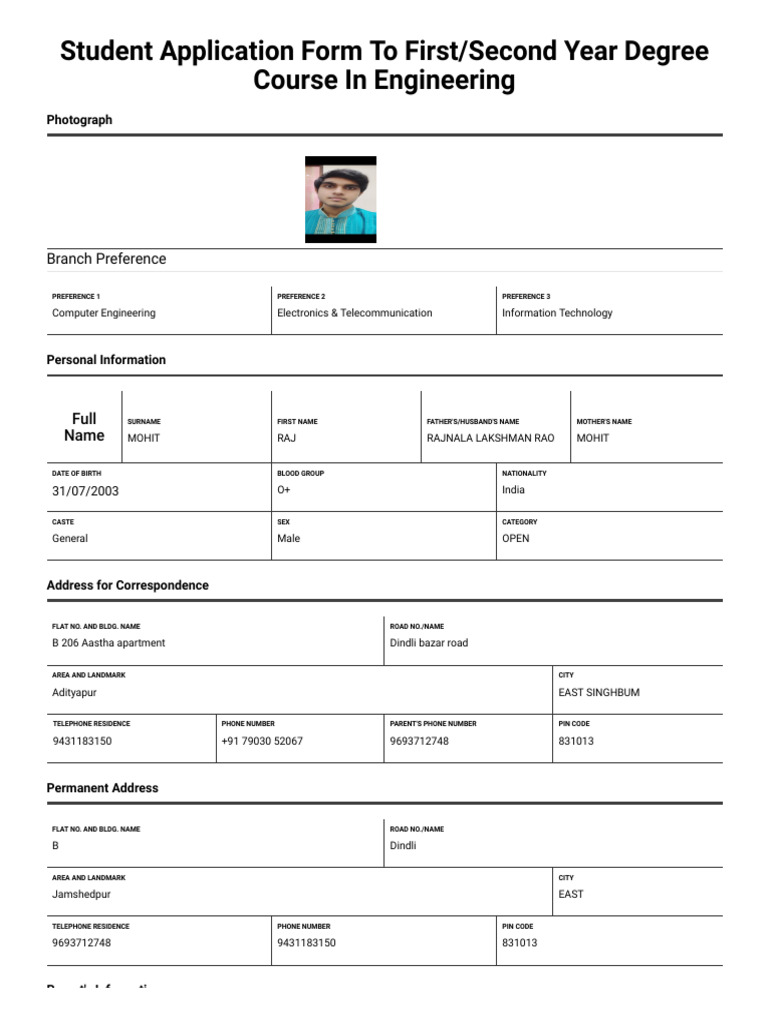 Print Student Application | PDF | Student Assessment And Evaluation ...