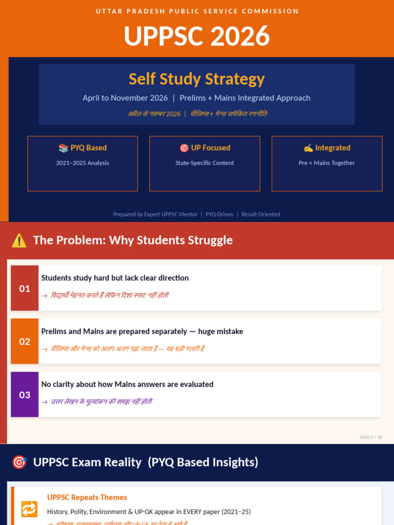 UPPSC 2026 Self Study Strategy v3 | PDF