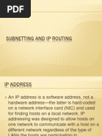 Summer Training Report On Subnet and Ip Routingppt