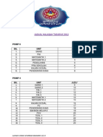 1 Jadual Halaqah Tadarus 2012