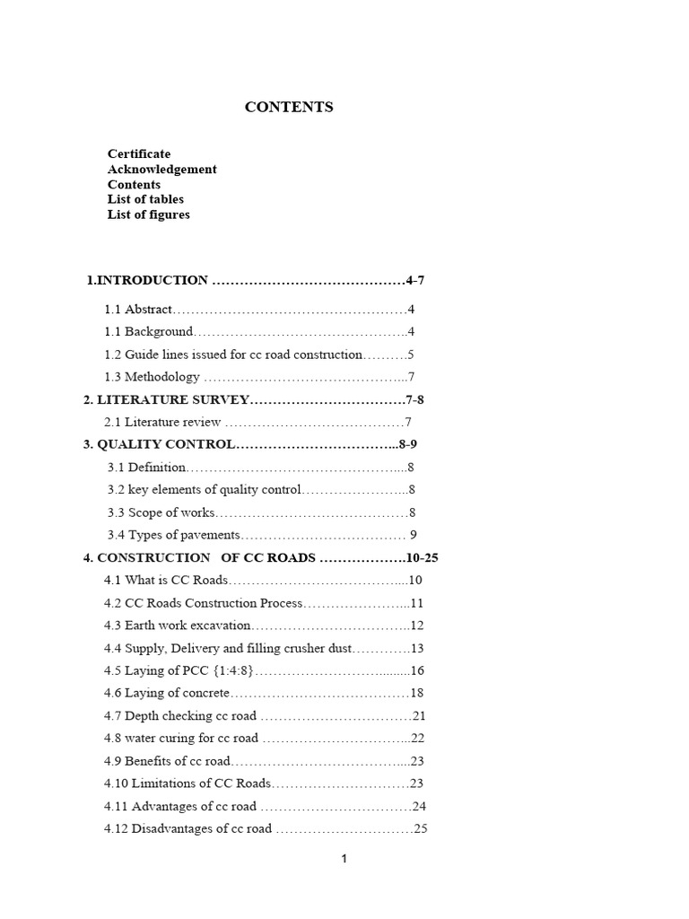 Giri Project Docx (1) | PDF | Concrete | Road