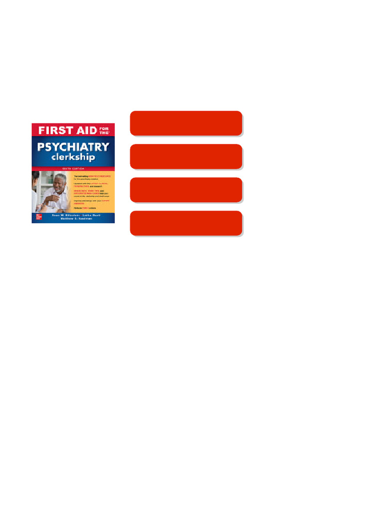 Read the First Aid for the Psychiatry Clerkship Sixth Edition Matthew S ...