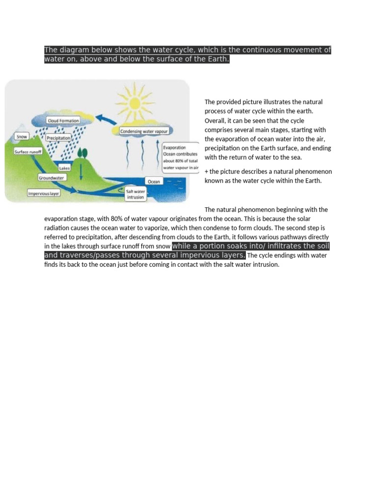 Water Cycle | PDF