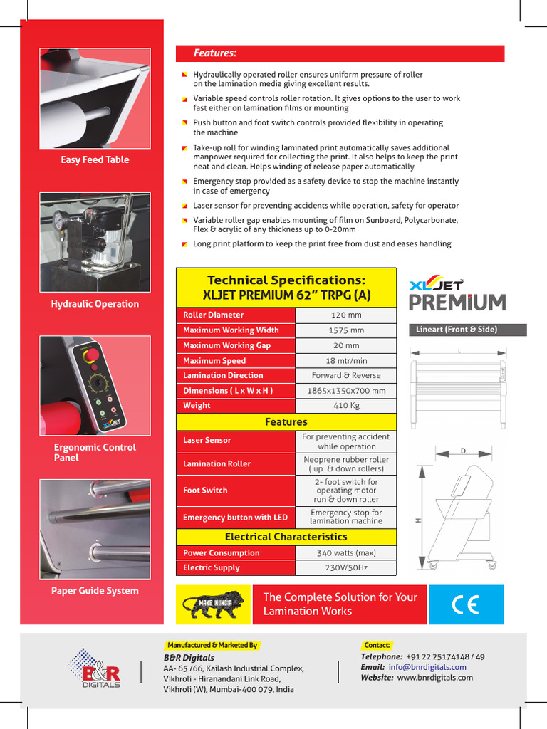 XLJET New Premium Brochure Back | PDF | Lamination | Switch