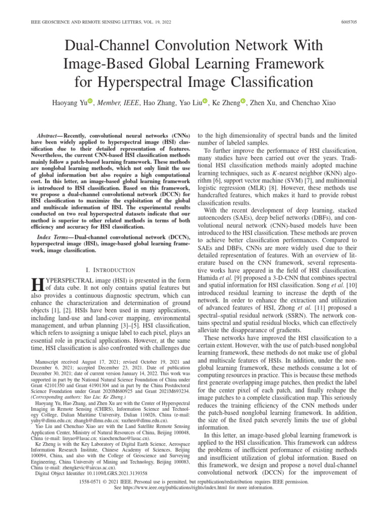 Dual-Channel Convolution Network With Image-Based Global Learning ...