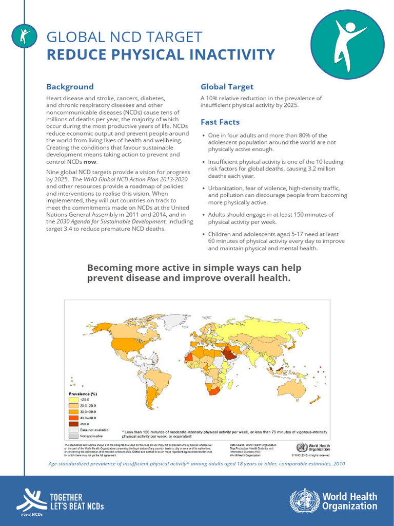Policy Brief Reduce Physical Inactivity (1) | PDF | Non Communicable ...