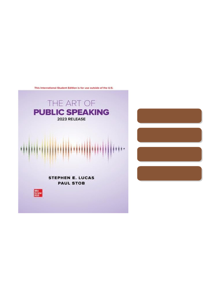 The Art of Public Speaking 2023 Release 13th Edition Stephen E. Lucas ...