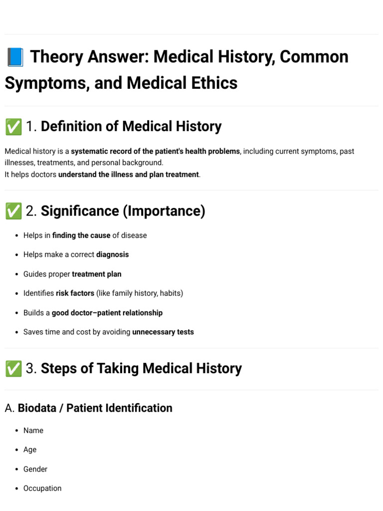 Clinical Methods - 1 | PDF | Medical Ethics | Diseases And Disorders