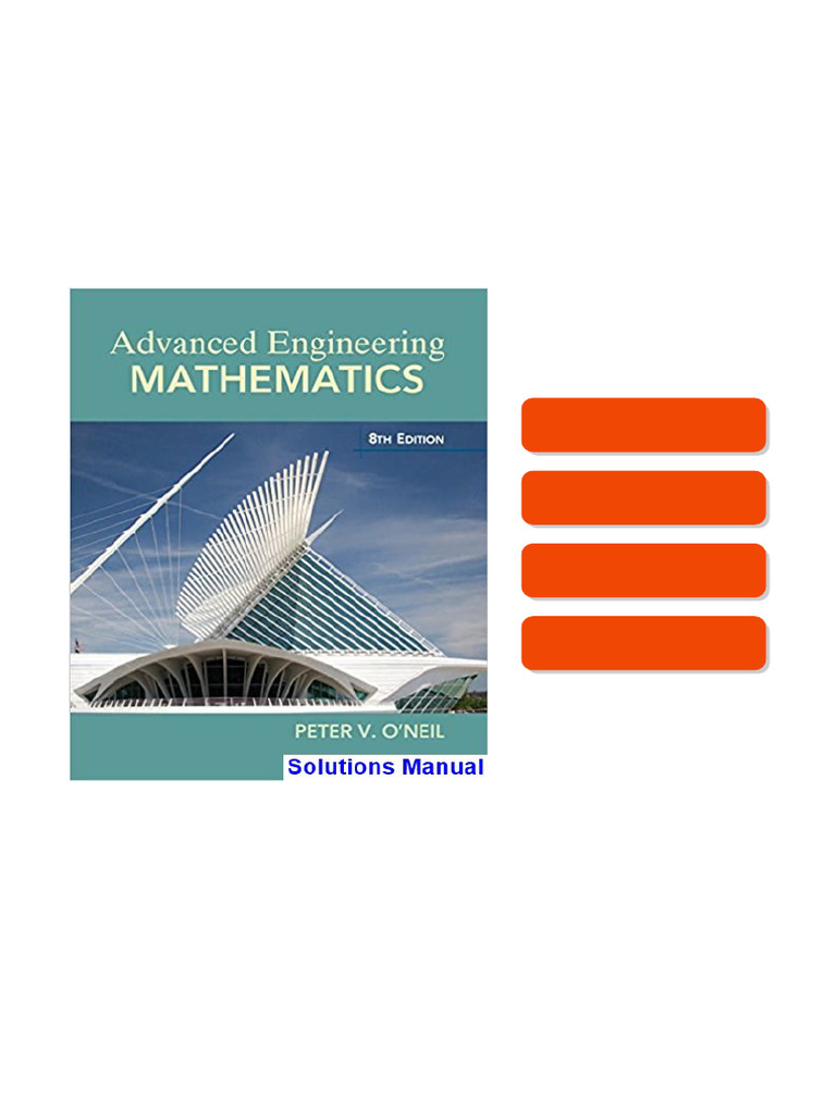 Advanced Engineering Mathematics 8th Edition ONeil Solutions Manual ...