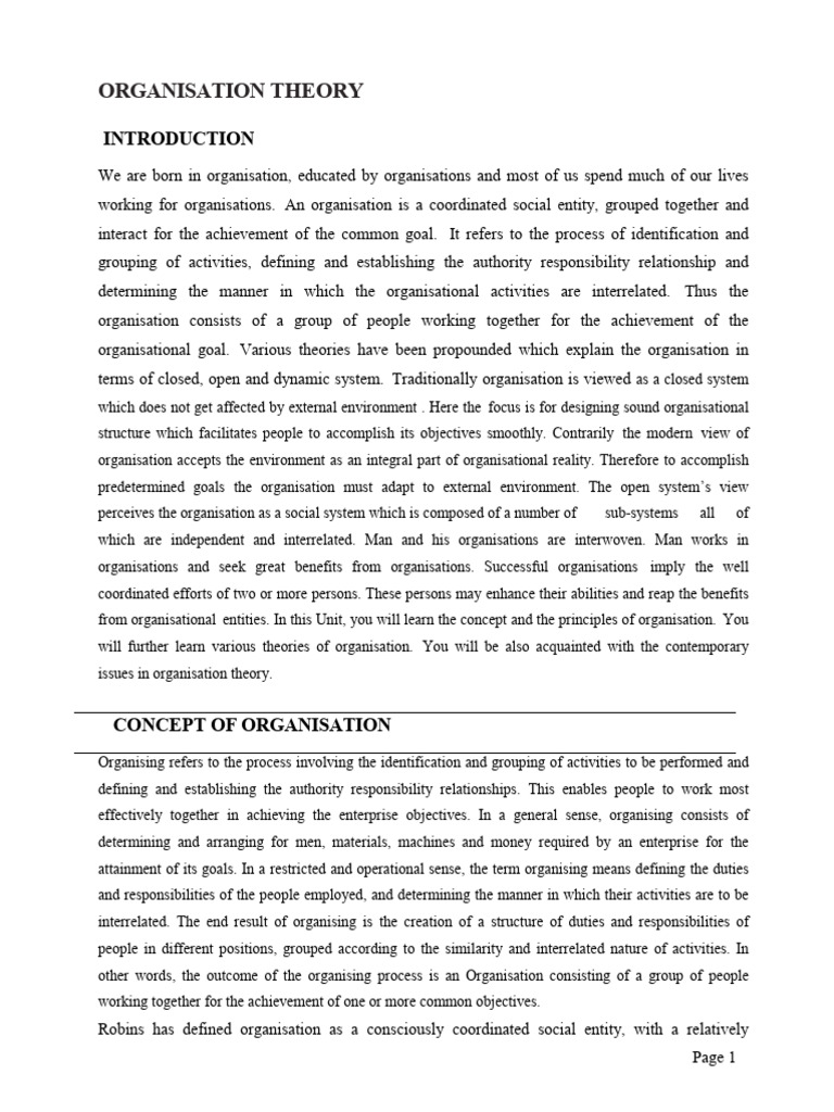 Chapter - 5 Organization Management | PDF | Bureaucracy | System