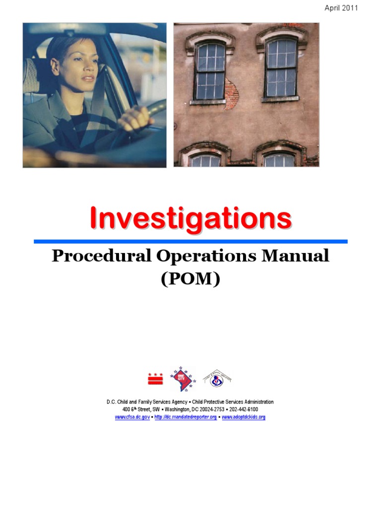 CPS Investigation Procedures Manual | PDF | Child Protective Services ...