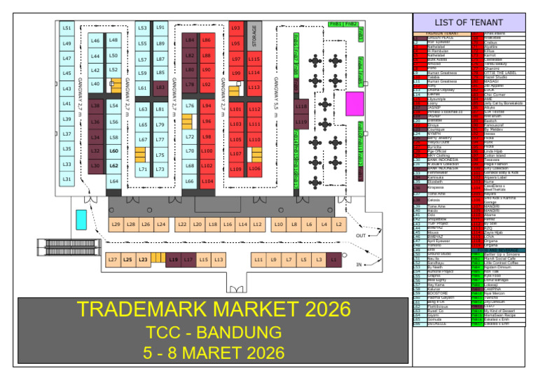 Layout Tcc 2026 Week 1 r04 - Nomor Booth | PDF