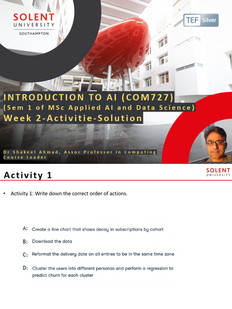 Week 2 Activities | PDF | Machine Learning | Artificial Intelligence
