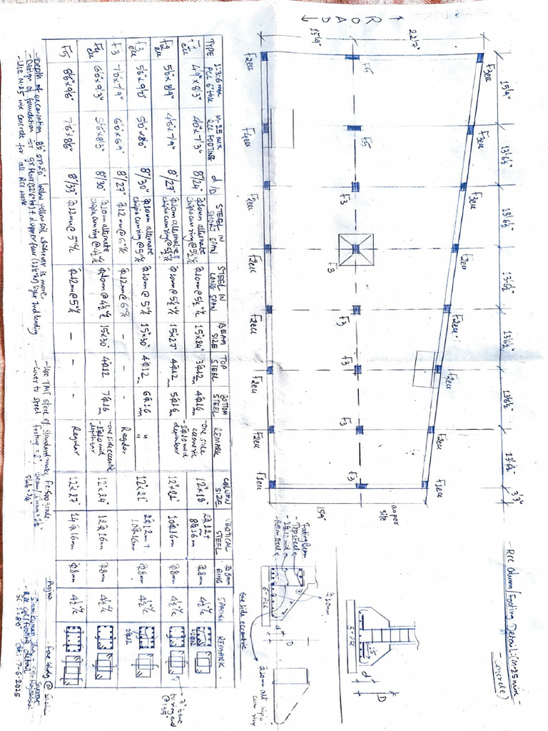 Structure Plan Upto Slab With Stairs and Lift | PDF
