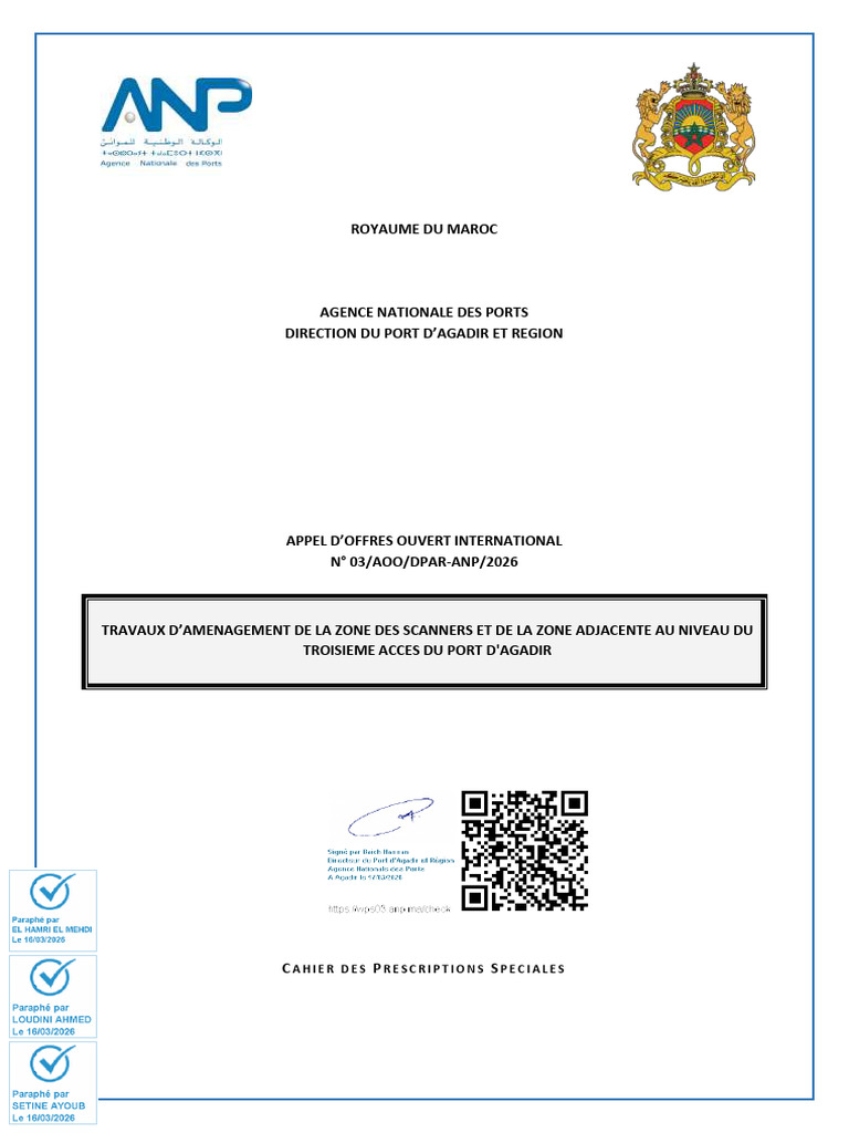 Cps Aoo 03-2026 - Dpar | PDF | Assurance | Marché (Économie)