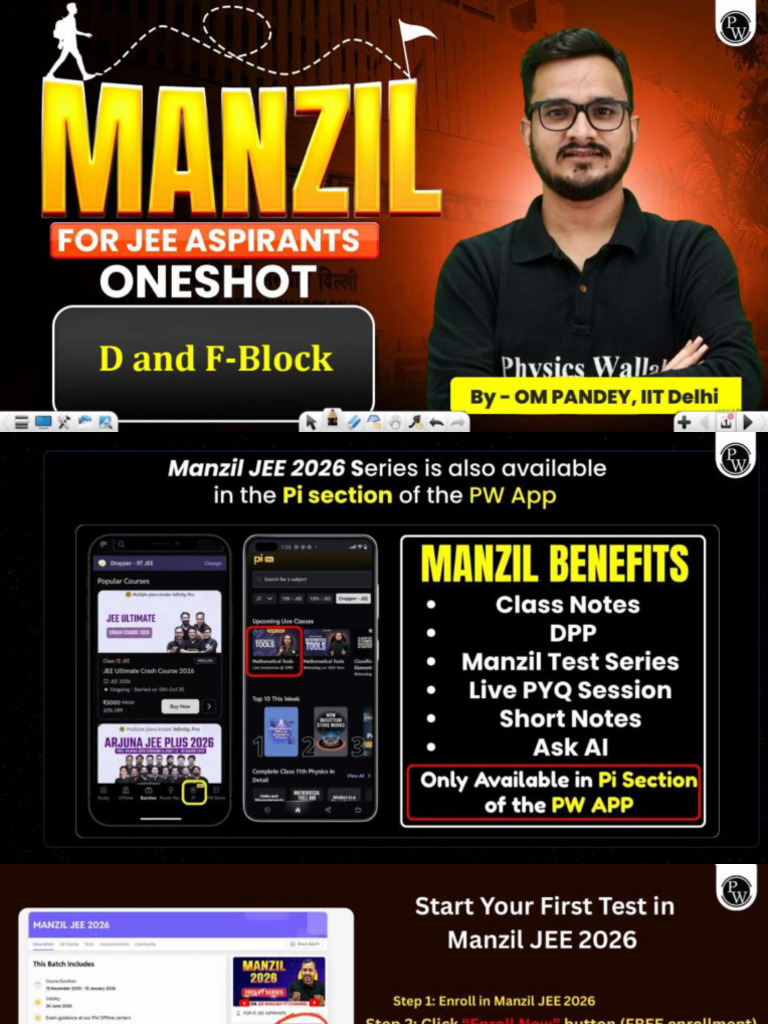 D & F Block_Class Notes Manzil | PDF