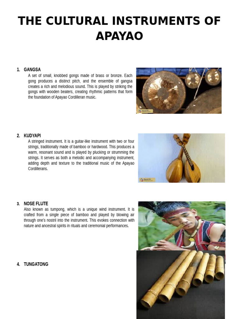 The Cultural Instruments of Apayao-ruby | PDF