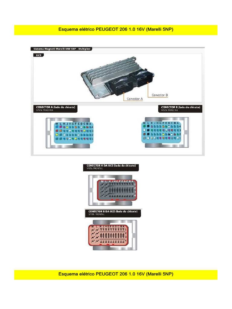Qdoc.tips Esquema Eletrico Marelli 5np Peugeot 206 1 | PDF