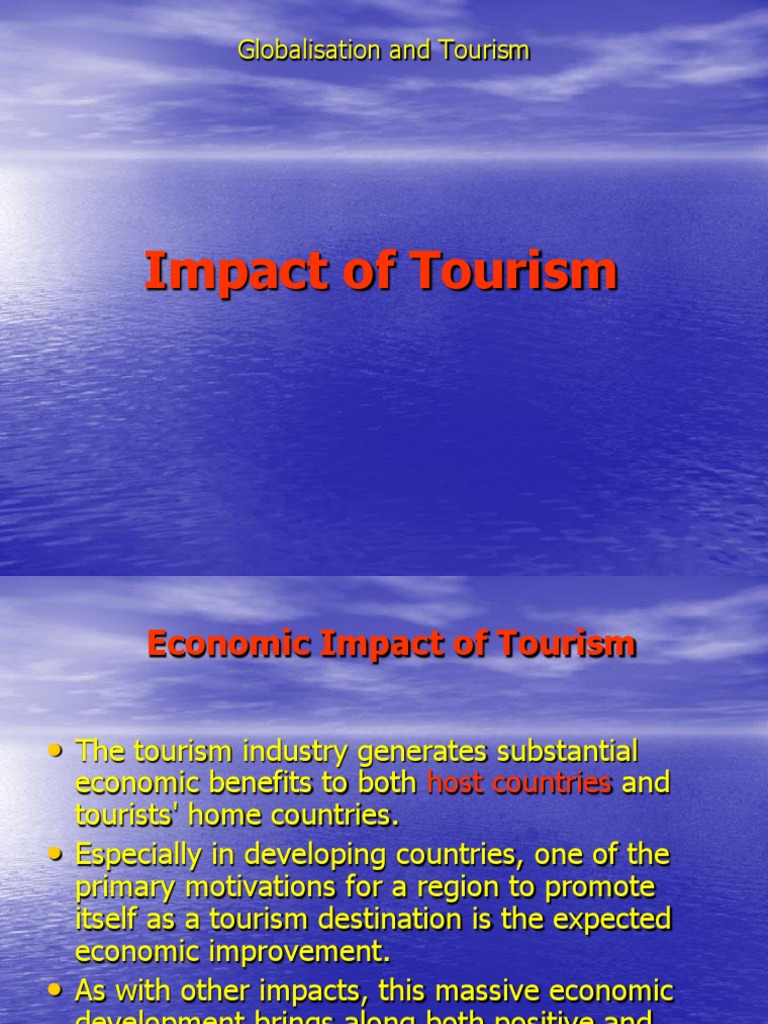 economic impact of tourism case study