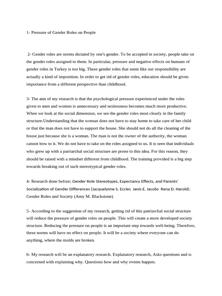 Gender Roles Ing | PDF | Gender Role | Gender