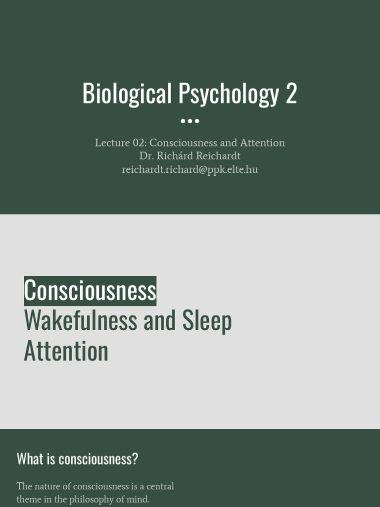 biolpsy2_2025spring_-_lecture02 | PDF | Attention | Consciousness