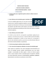 Exercícios Sobre Toxicidade