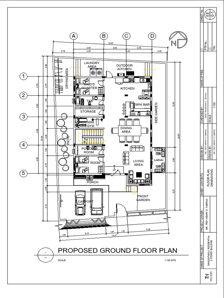 Proposed Floor Plan -1 | PDF | Home