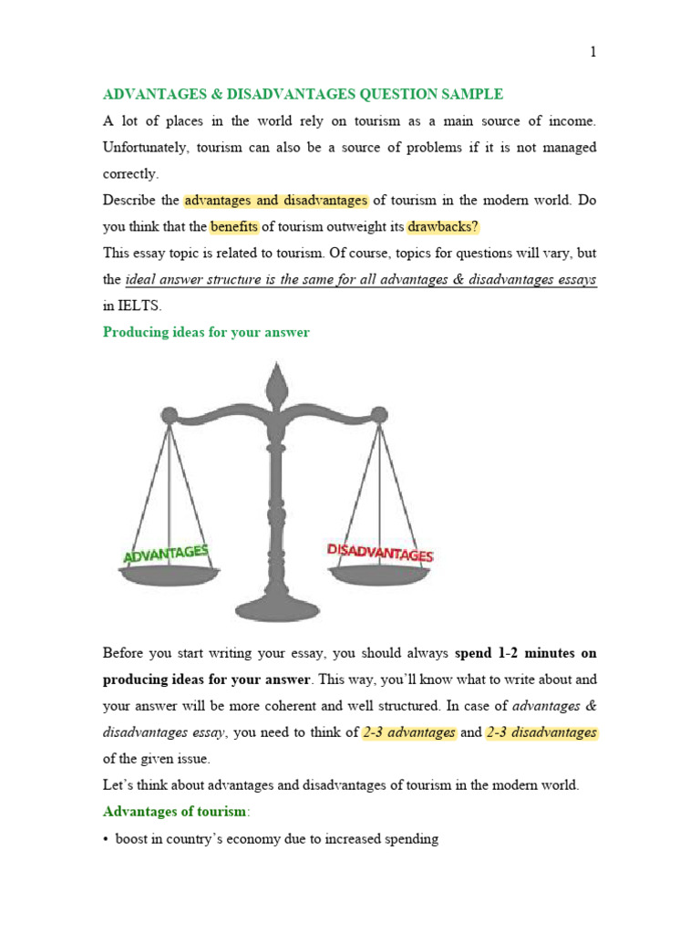 ADVANTAGES AND DISADVANTAGES (1) | PDF