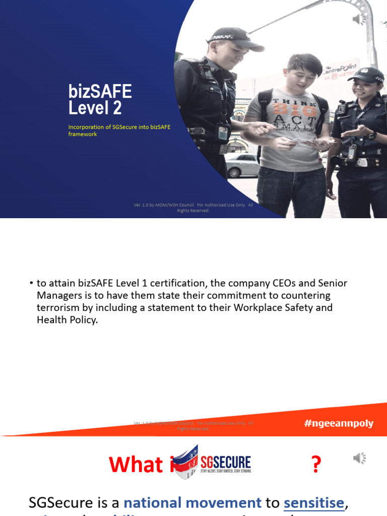 WSH Topic 5. Appendix 5_Training Slides to Be Incorporated Into BizSAFE ...