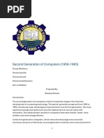 Second Generation Computers (1956-1963) | PDF | Transistor | Computer ...