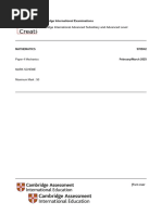 Mark Scheme for A Level Maths 9709/42 | PDF | Numbers | Question