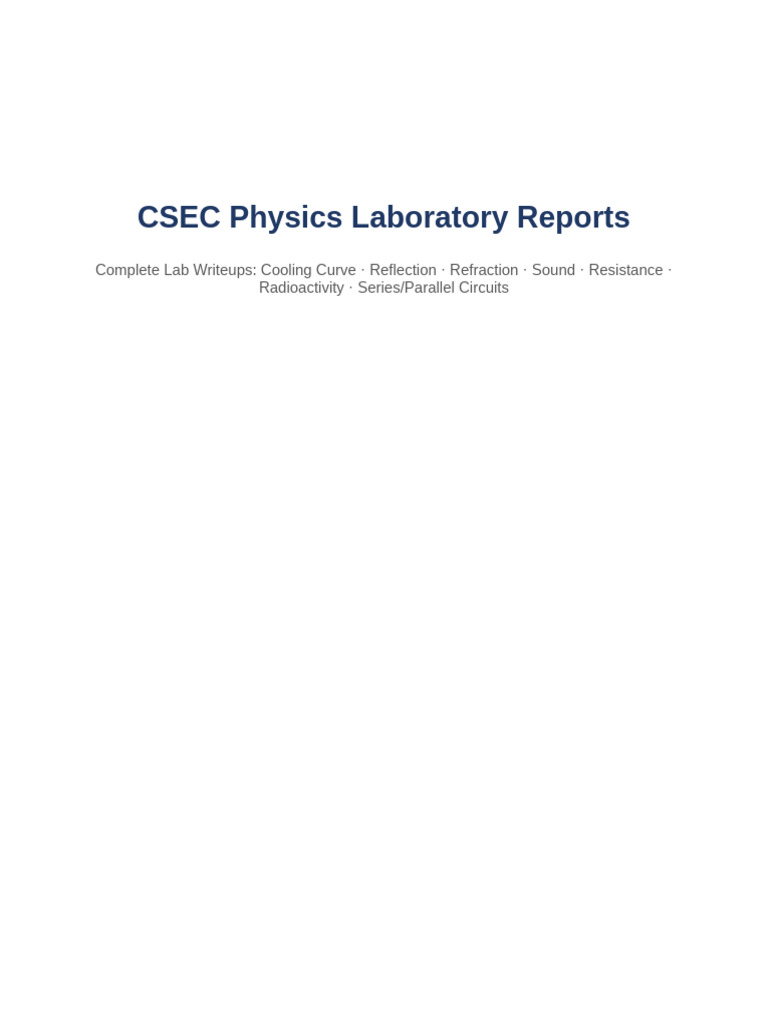 Physics Labs | PDF | Electrical Resistance And Conductance | Resonance