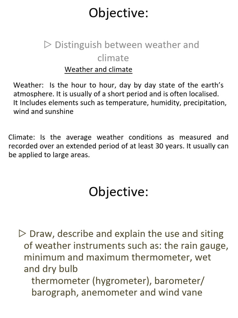 Weather & Climate Part 1 | PDF | Humidity | Earth Sciences