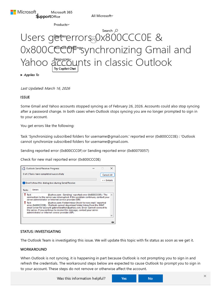 Outlook Sync Issue | PDF | Microsoft Outlook | Gmail