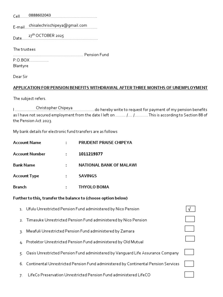Withdrawal Letter | PDF