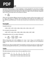 Dixon's Q-Test Critical Values Table | PDF | Analysis | Methodology