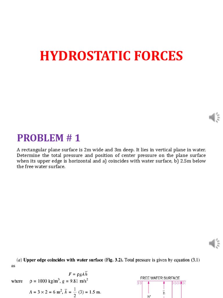 Hydrostatic Forces -Part 2 | PDF