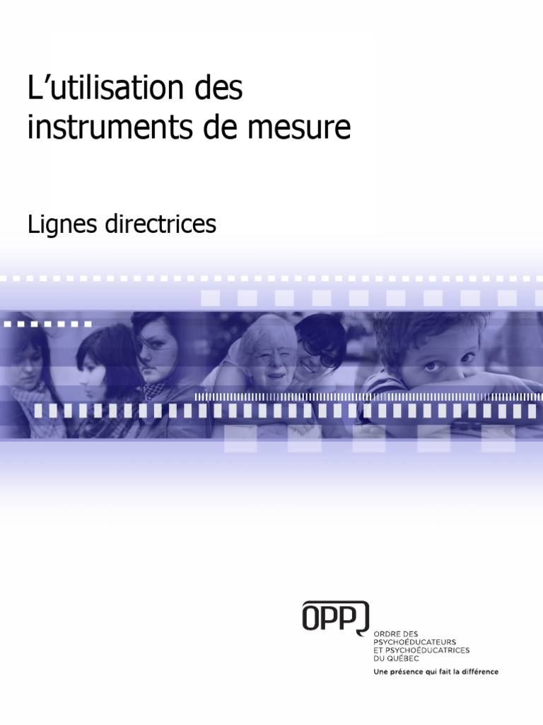 Lignes Directrices Sur L Utilisation Des Instruments de Mesure | PDF