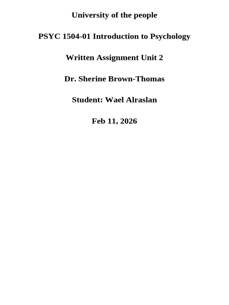 Written Assignment Unit 2 f222 (1) | PDF