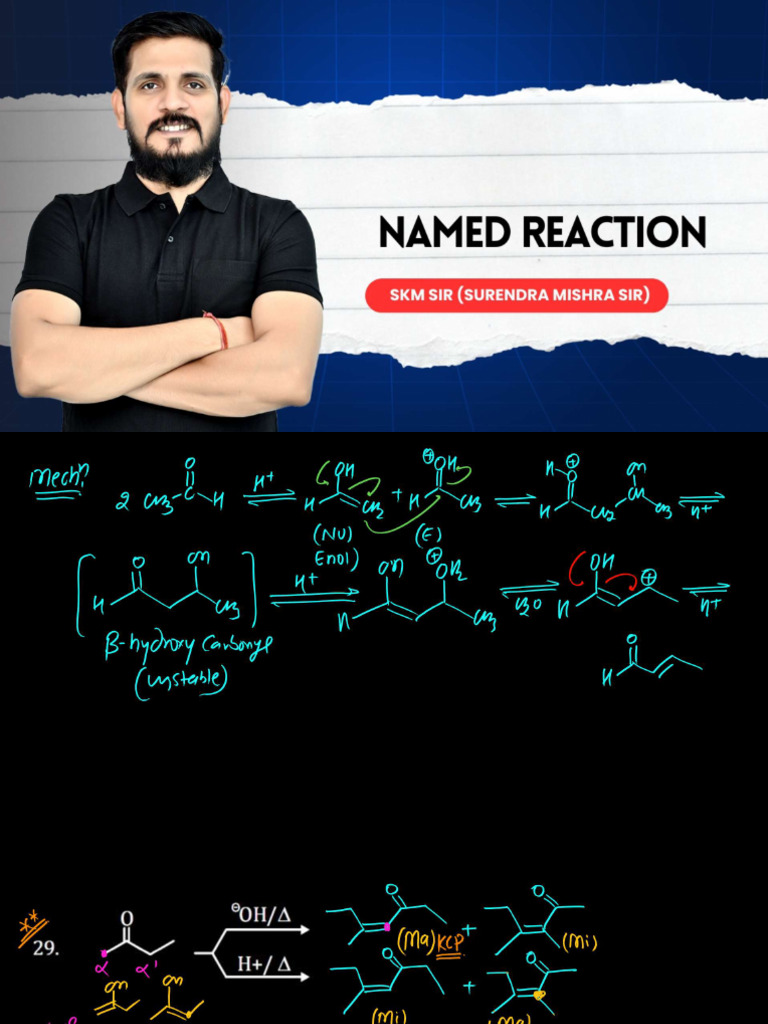 Named Reaction _ L-04 (Class Notes) _ Perkins Reaction Claisen Reaction ...