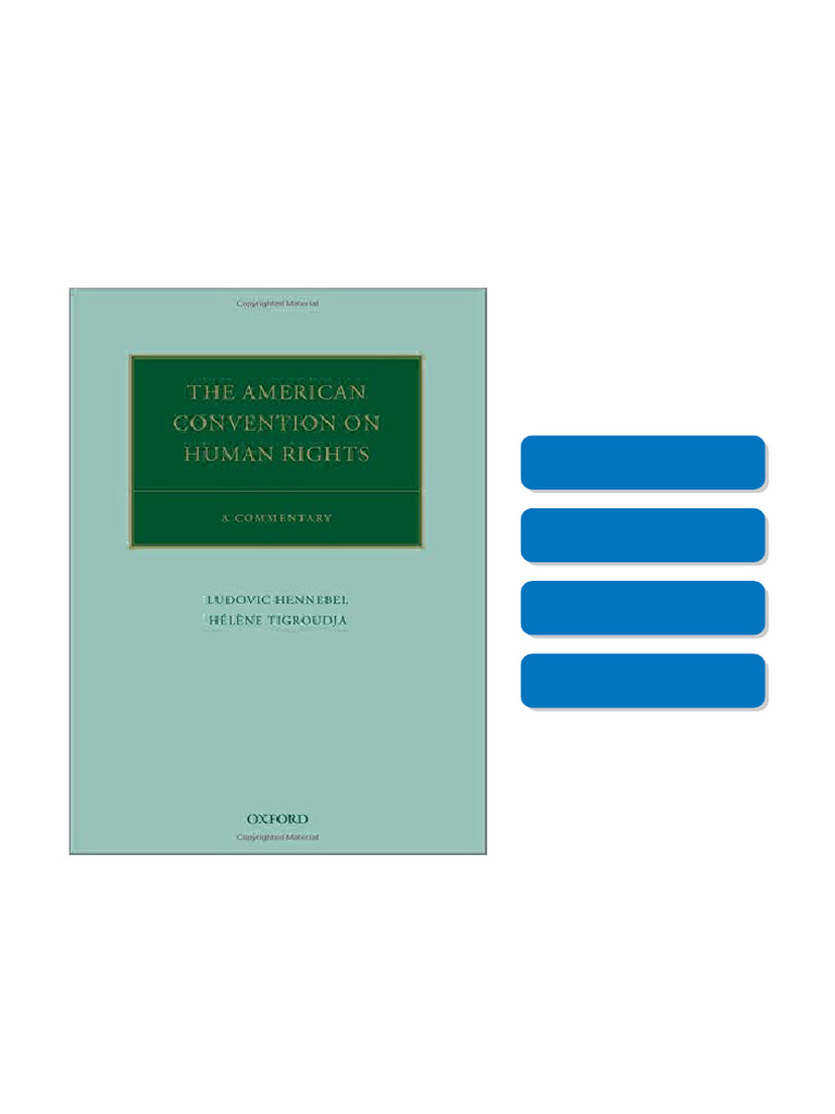 The American Convention on Human Rights: A Commentary Ludovic Hennebel ...
